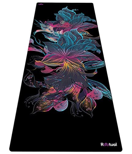 Reetual, The Yoga Mat That Adores Sweat | Premium Hot Yoga Mat Non Slip Towel Combo - with Carrying Strap | Eco Friendly | Designed for Bikram, Hot Yoga, Ashtanga, Vinyasa, Power (Jungle)