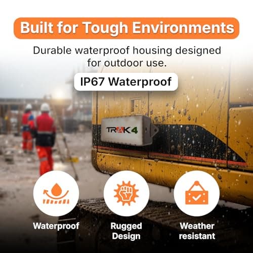 Trak-4 GPS Tracker for Vehicles, Assets, Equipment. Long Battery Life, Waterproof, Global Tracking. Low-Cost Subscription Required. 5