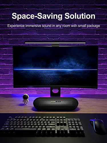 Nylavee Computer Speakers, PC Sound bar with 2 Large Speaker Drivers, USB Powered & 3.5mm Aux-in Plug and Play Mini Speaker Soundbar for Desktop Monitor, PC, Laptop, Phones, Tablets 5