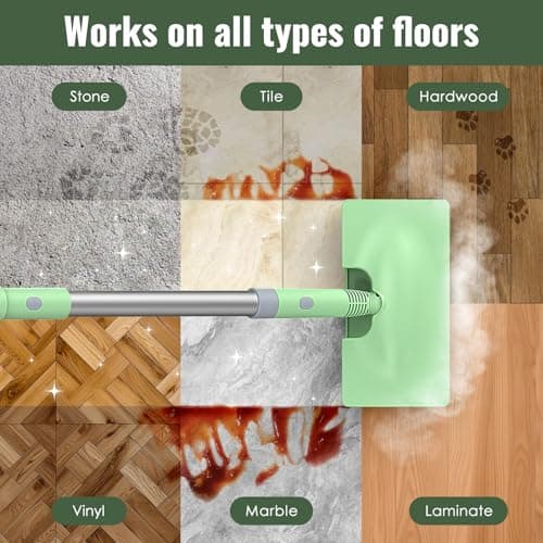 FEPPO Steam Mop & Detachable Handheld Steam Cleaner for Home and Floor Cleaning, 15s Heat-Up, 230°F Floor Steamer for Deep Cleaning with Multi-purpose Attachments Hardwood Floors, Tile,Grout,Furniture 5