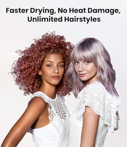 Hair Dryer,150000 RPM Ionic Blow Dryer with 500M Negative Ions, Lightweight Travel Hair Dryer with Magnetic Diffuser & Nozzle for Fast Drying, Low Noise Brushless Motor for Salon & Home Use,Pink 5