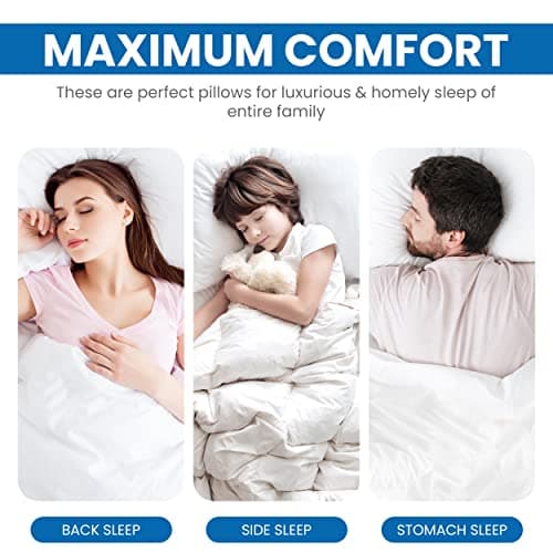 Utopia Bedding Bed Pillows for Sleeping (White), King Size, Set of 2, Hotel Pillow, Cooling Pillows for Side, Back or Stomach Sleepers 6