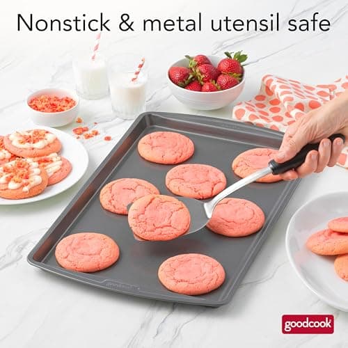 GoodCook Everyday Nonstick Steel Baking Sheet, 17 x 11-Inch, Gray 8