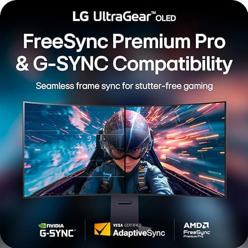 LG 45GX950A-B 45-inch Ultragear 5K2K WUHD (5120 x 2160) OLED Curved Gaming Monitor, Dual-Mode, 165Hz, 0.03ms, NVIDIA G-Sync, AMD FreeSync Premium Pro, HDR True Black 400, USB Type-C 90W, DP2.1 9