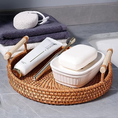 ANTIS'S HOME Ceramic Soap Dish, Self-draining Soap Holder, Double Layer Bar Soap Holder, White Draining Soap Dishes for Bathroom Shower Kitchen, Minimalist Vintage Style, Keep Soap Dry 7