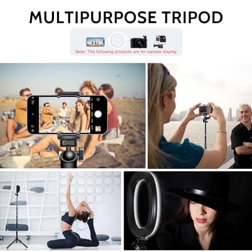 Selfie Stick, 50 inch Selfie Stick Tripod with Wireless Remote, Phone Tripod Stand Compatible with iPhone 14 13 12 11 pro Samsung Note 20 10 S20… 7