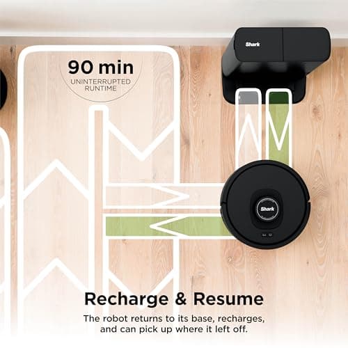 Shark AV2501S AI Ultra Robot Vacuum, with Matrix Clean, Home Mapping, 30-Day Capacity HEPA Bagless Self Empty Base, Perfect for Pet Hair, Wifi, Dark Grey 8