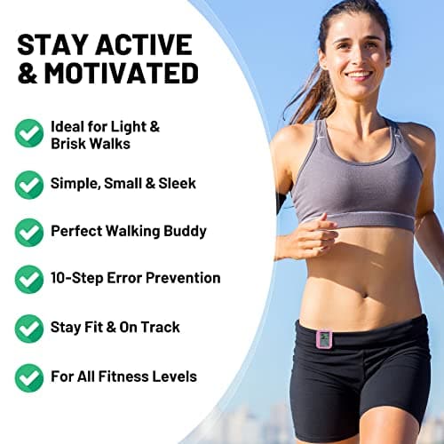 NESKLA 3D Pedometer for Walking, Simple Step Counter for Walking with Large Digital Display, Step Tracker with Removable Clip Lanyard, Accurately Track Steps for Men Women Kids Adults Seniors 5