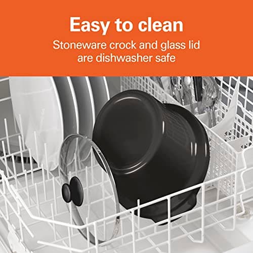 Hamilton Beach 8 Quart Programmable Slow Cooker with Three Temperature Settings, Dishwasher Safe Crock and Lid, Silver (33480) 6