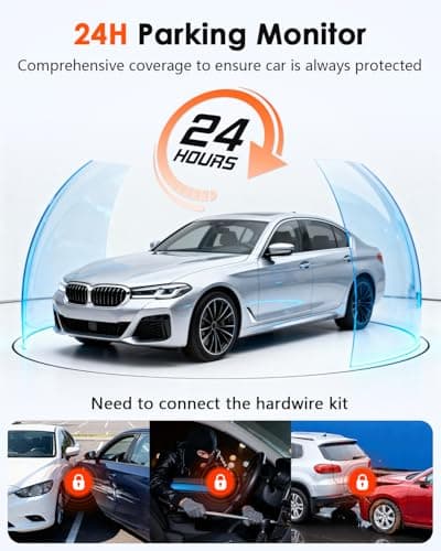 3-Channel Dash Cam 4K for Car: Front, Rear & Inside Dash Camera with 5.8G WiFi & GPS - 24H Parking Mode, 64GB Card for Rideshare Driver 9