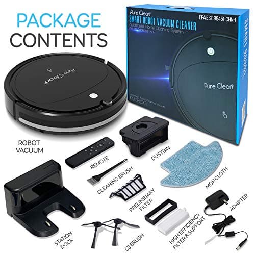 Robot Vacuum Cleaner - Self Charging Robo Vacuum Cleaner - 1200pa Suction, Self Path Navigation, 70 Min Run Time - Carpet Hardwood Linoleum Tile - SereneLife PUCRCX70 10