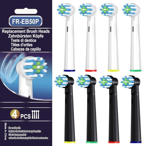 Cellena Replacement Toothbrush Heads Compatible with Oral B Pro 1000,Professional Clean,Gentle on Gums,Brush Head Refills Compatible with Oral B Braun Genius/Smart/Vitality Series,8 Pack