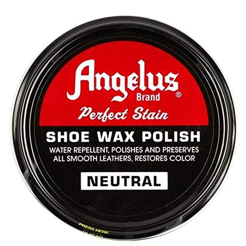 Angelus Perfect Stain Shoe Wax Polish, Professional Shoe Polish For Leather Shoes & Boots, 3 fl oz, Neutral (Clear)