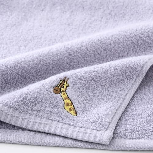 sense gnosis 100% Cotton Kids Facial Towels, Fingertip Towels for Bathroom Towel Set Animal Embroidered Children Towels & Baby Washcloths, 10 x 20 inches(4 Pack in 4 Color) 7