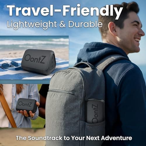 OontZ Solo Portable Bluetooth Speaker - Ultra Portable, 14 Hours of Playtime, 100ft Wireless Range, Waterproof, Budget-Friendly Speaker for Travel, Outdoor or Home, Great Gift (Black) 6