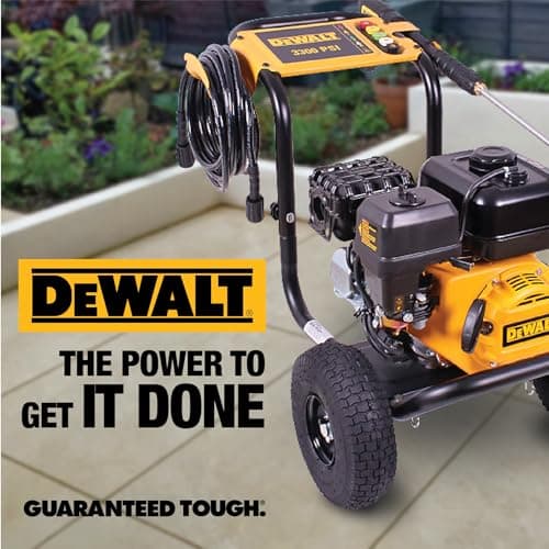 DeWalt 3300 PSI Gas Pressure Washer, 5 Nozzles, Spray Gun, Wand, 25-ft. Hose, DXPW3300-S, 49-State 13