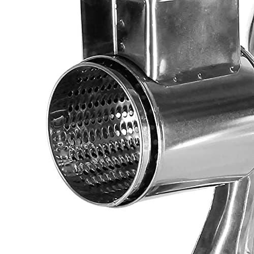 5-in-1 Rotary Cheese Grater Vegetable Slicer Large, Rotary Cheese Grater with Handle Stainless Steel, Kitchen Mandoline Vegetable Slicer, Potato Slicer Rotary for Cucumbers, Lemons, Apples 8