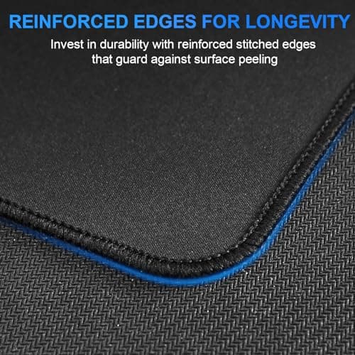 cimetech Gaming Mouse Pad XXL - Boost Your Gaming Performance and Comfort, Superfine Fiber Desktop Extended Large MousePads Waterproof Keyboard Desk Mat with Non-Slip Base - Black 5