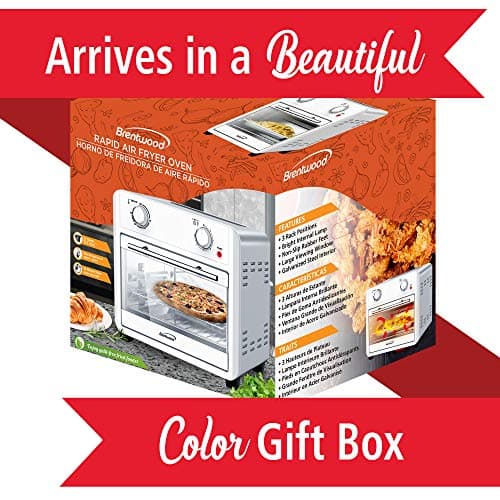 Brentwood AF-2400SI 24-Quart Convection Air Fryer Toaster Oven with 60-Minute Timer, Silver 10