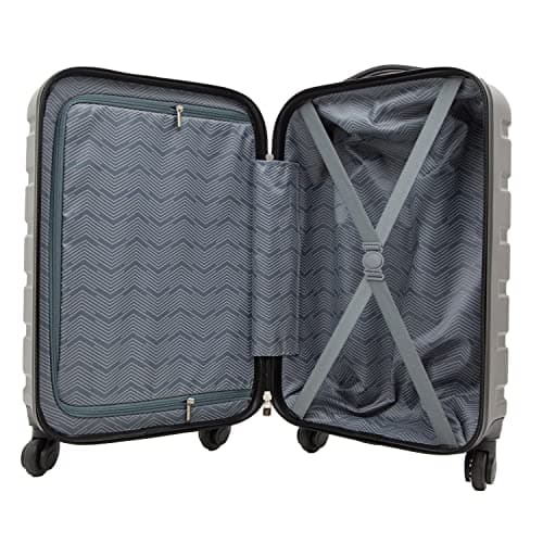Travelers Club Harper Luggage, Charcoal, 22-Inch Carry-On 7