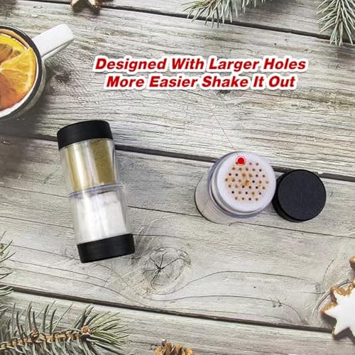 Sunmei Salt and Pepper Shakers Moisture Proof Set, 2-in-1 Portable Spice Shaker with Airtight Lid, Perfect for Camping Kitchen, Travel, Car Camping, RV, Outdoors, Backpack, BBQ Picnic, Lunch Boxes 6