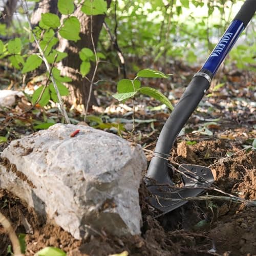 KOLEIYA Shovel,Shovels for Digging Heavy Duty with Fiberglass Handle,Spade Shovel for Gardening Trenching Planting Transferring,57 inches,Blue 7