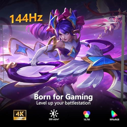 Sealan 38inch Curved Ultrawide Gaming Monitor,4K144Hz,UWQHD(3840 x 1600p) R2500 Frameless,DCI-P3, 99% sRGB, 1ms Response Time, Eyecare ，FreeSync,HDMI2.0(TMDS) x2,DP1.4 x2 3