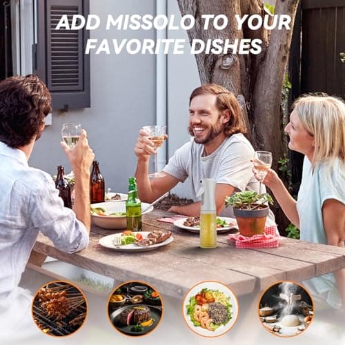 Oil Sprayer for Cooking -200ml Glass Olive Oil Sprayer - Oil Sprayer - Continuous Spray With Portion Control - Cooking Sprayer - Oil Spray Bottle - Kitchen Gadgets for Air Fryer, Salad, Cooking 7