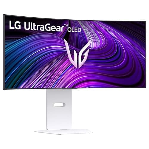 LG 34GX90SA-W 34-inch Ultragear WQHD (3440 x 1440) OLED Curved Gaming Monitor 240Hz, 1ms, NVIDIA G-Sync Compatible, AMD FreeSync Premium, VESA DisplayHDR True Black 400, webOS, USB Type-C, White 14