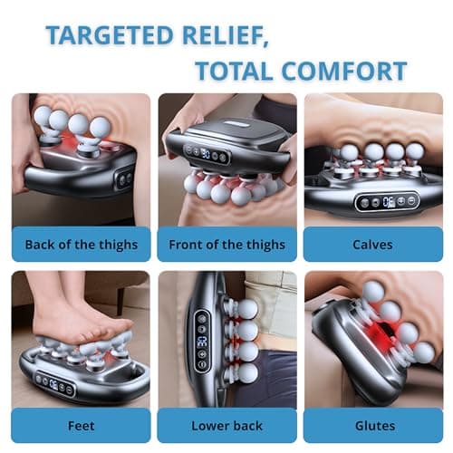 LEVILO 16 Head Massage Gun Deep Tissue, for Neck, Shoulder, Back Massager – Deep Tissue Percussion Massager for Muscle Recovery – Quiet, Portable & Powerful Full Body Tool – Ideal Gift for Men & Women 4