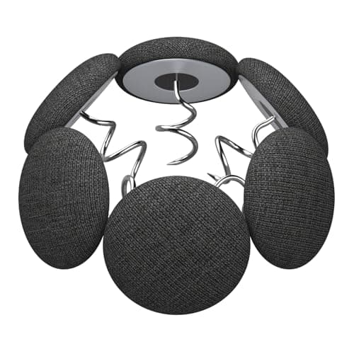 Upholstery Tacks Pins with Twist - Multipurpose Bed Skirt Pins for Sofa, Upholstery, Headliner, Armrest Covers & Slipcovers - Fabric Covered Button Pins for Furniture (12 Pack, Dark Grey)