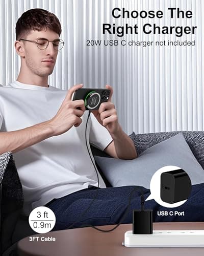 Magsafe Charger Samsung Wireless Charger Pad Fast Charging for Android Samsung Galaxy S26 Ultra/S25/S24 FE/S23/S22/Z Flip 7/6, 15W Max Fast Magnetic Wireless ChargerStand for iPhone 17/16/15/14/13/12 6