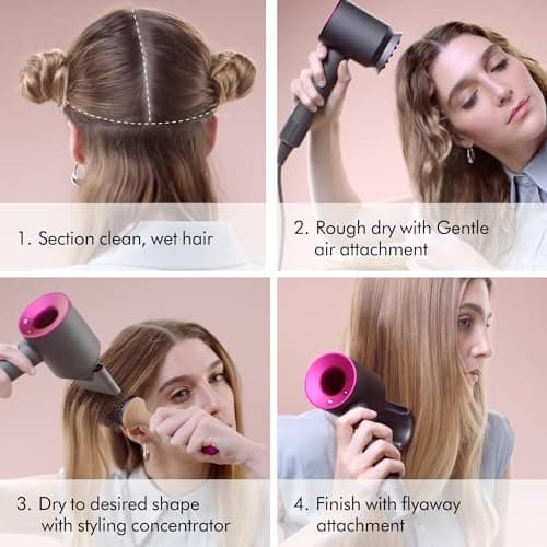 Dyson Supersonic™ Hair Dryer, No Heat Damage, 5 attachments with Diffuser & Styling Concentrator, Precision Styling Blow Dryer, All Hair Types 8