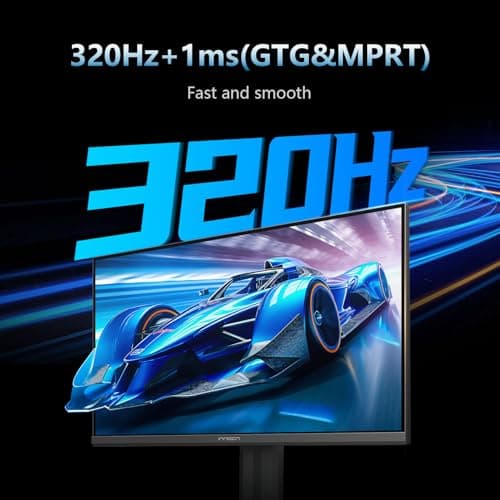 INNOCN 27" Gaming Monitor 2K QHD 2560 x 1440P 240Hz 320Hz 1ms IPS PC Computer Display, HDMI 2.1, DP 1.4, HDR 400, Eyes Care, Height/Pivot Adjustable, VESA Mountable, 27G2T 2