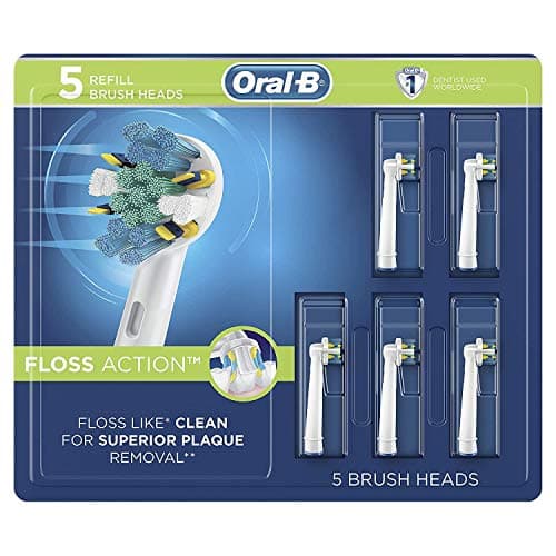 Oral-B FlossAction Electric Toothbrush Replacement Brush Heads Refills, 5 Count 9