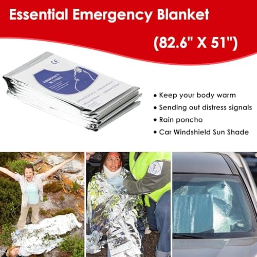 PronteeAid Mini First Aid Kit, Upgraded 140 Pieces First Aid Kit for Car, Essential Home Emergency Kit, Portable Compact Medical Kit for Kitchen, Office, Vehicle, Outdoor, Camping, Hiking 6