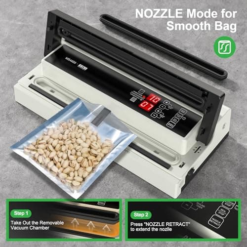 MAGIC SEAL 16'' Commercial Vacuum Sealer Machine, Meat Sealer Vacuum Packing Machine with Double Pump and Auto Cooling System, Sealing and Vacuum Time Control, Compatible with Mylar Bags 3