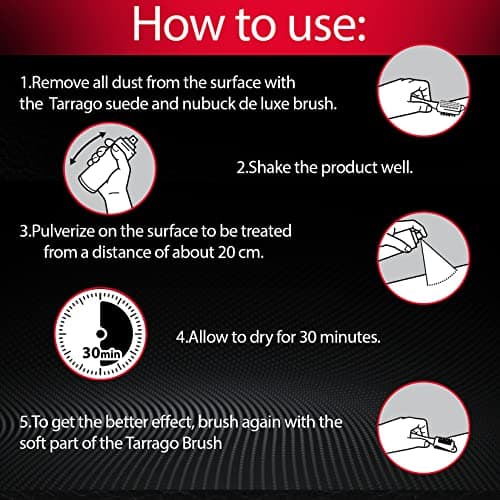 Tarrago Suede Renovator Spray - Revive Footwear Original Color - Great for Suede Shoes, Boots, Jackets, Heels, & More - 250ml 9