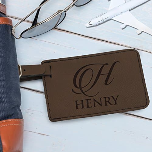My Personal Memories, Monogrammed Luggage Tag - Engraved Personalized Custom Traveler Gift 6