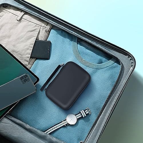 Nelko Genuine Case Compatible P21 Label Maker, Compatible with Most Mini Label Printers, Holder for Labeler Makers Printer & Labeling Tapes, Box with Mesh Pocket for Batteries Accessories (Case Only) 7