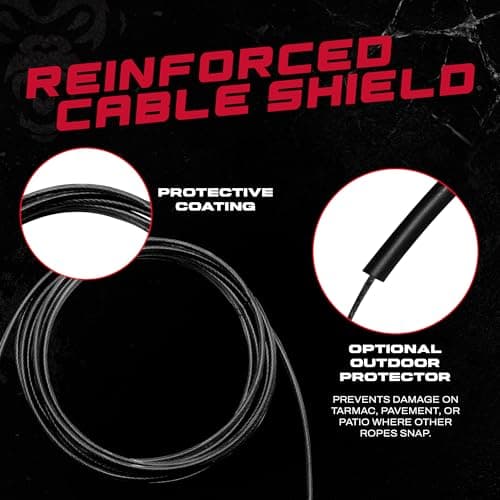 Beast Gear Jump Rope, Jump Ropes for Fitness, Premium Aluminium Skipping Rope for Men Women - Boxing, MMA, HIIT, Strength Training & Double Unders(Std) 9