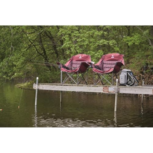 Guide Gear Oversized Extra Large Padded Camping Chair, Portable, Folding, Large Camp Lounge Beach Chairs for Outdoor, Adults, Men and Women, Heavy-Duty 400 Pound Capacity, with Cup Holder Green 7