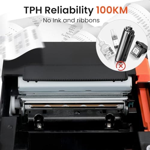 Countlyte 80mm Receipt Printer 8360,Thermal Printer with USB Ethernet,Support Windows/Mac/Linux,Support 24V Cash Drawer,ESC/POS,Auto Cutter,Printer for Home Office Restaurant(Not for Square/Doordash) 5