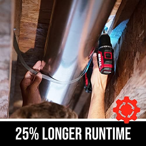 SKIL PWR CORE 12 Brushless 12V 1/2" Compact Variable-Speed Drill Driver Kit with 1/2'' Single-Sleeve, Keyless Chuck & LED Worklight Including 2.0Ah Battery and PWR JUMP Charger - DL6290A-10 7