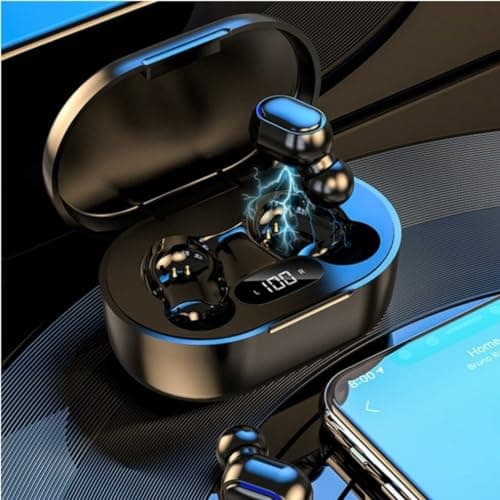 Wireless Earbuds, Bluetooth 5.3 Headphones HiFi Deep Bass with Mic ,120H Playtime LED Display ,IPX7 Waterproof Button Control True Wireless Earphones,One-Step Pairing,In-Ear Noise Reduction Headset 5