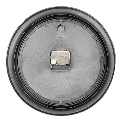 Plumeet Small Retro Wall Clock, 10'' Non Ticking Classic Silent Vintage Wall Clocks Decorative Kitchen Living Room Bedroom - Battery Operated 9