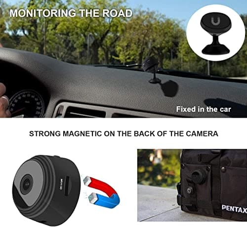 Kestanlora 1080P Full Mini Camera,Home Security Nanny Cameras for Home/Pet/Children Wireless WiFi Camera with Night Vision Motion Detection 5