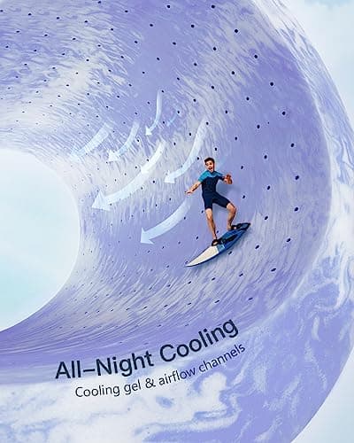 PERLECARE 3 Inch Queen Memory Foam Mattress Topper for Pressure Relief, Cooling Gel Infusion, CertiPUR-US Certified Purple, PCMTQ34PU-US 5