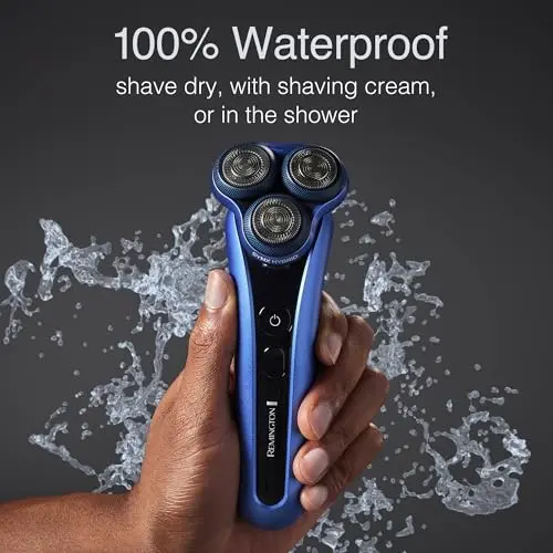 Remington Limitless X7 Shaver for Men, Titanium Blades and Power Sense Technology, Advanced Performance Foil Rotary Electric Shaver with PivotBall for Sensitive Skin Comfort, 100% Waterproof. 6