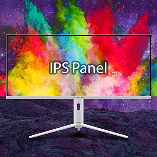 Sceptre IPS 34" White UltraWide Monitor 3440 x 1440p HDR400 1ms up to 144Hz 95% DCI-P3 PIP PBP DisplayPort HDMI USB-C Height Adjustable (E345B-QUN168W) 8